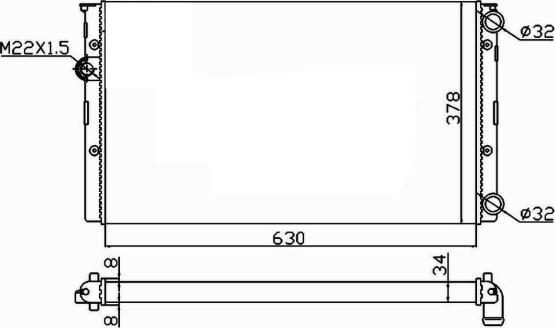 NRF 50455 - Radiator, mühərrikin soyudulması furqanavto.az