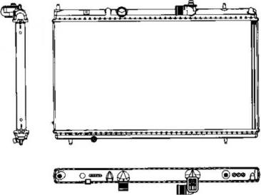 NRF 50466 - Radiator, mühərrikin soyudulması furqanavto.az