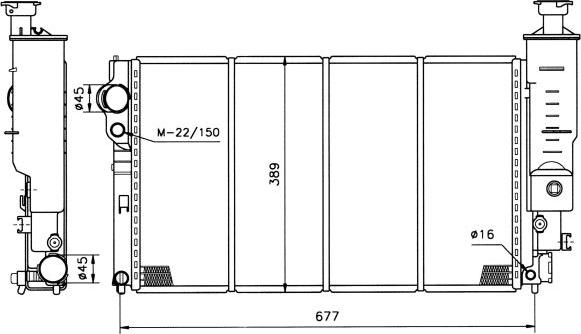 NRF 50401 - Radiator, mühərrikin soyudulması furqanavto.az