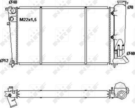 NRF 50414 - Radiator, mühərrikin soyudulması furqanavto.az