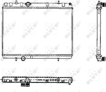 NRF 50435 - Radiator, mühərrikin soyudulması furqanavto.az