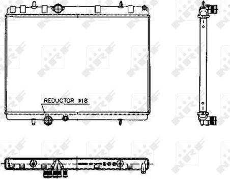 NRF 50436 - Radiator, mühərrikin soyudulması furqanavto.az