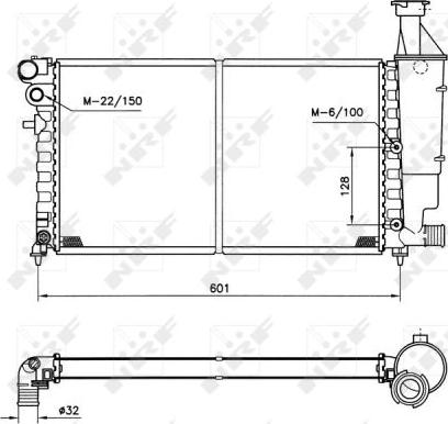 NRF 50423 - Radiator, mühərrikin soyudulması furqanavto.az