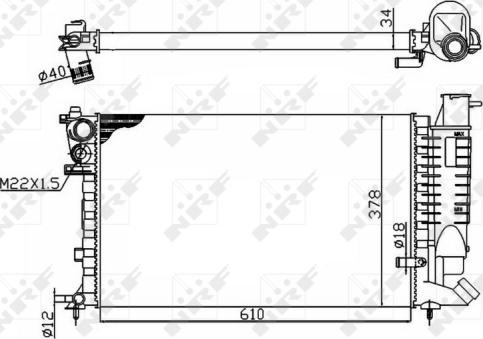 NRF 50475 - Radiator, mühərrikin soyudulması furqanavto.az