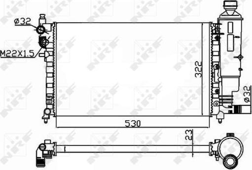 NRF 50471 - Radiator, mühərrikin soyudulması furqanavto.az