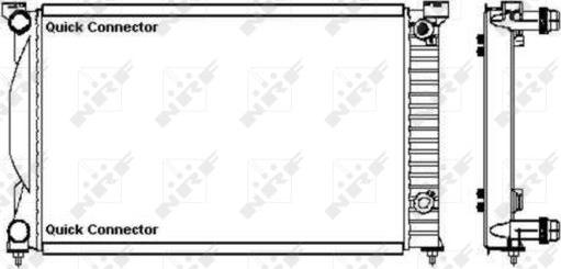 NRF 50543A - Radiator, mühərrikin soyudulması furqanavto.az