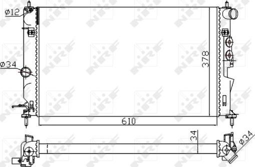 NRF 50563A - Radiator, mühərrikin soyudulması furqanavto.az