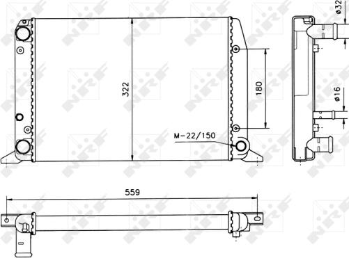 NRF 50514 - Radiator, mühərrikin soyudulması furqanavto.az