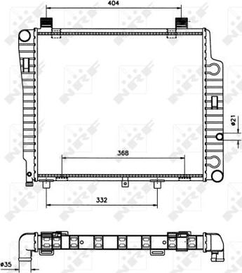 NRF 50533 - Radiator, mühərrikin soyudulması furqanavto.az