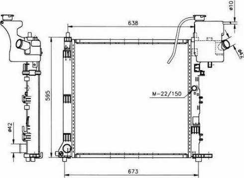 NRF 50576 - Radiator, mühərrikin soyudulması furqanavto.az