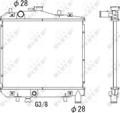 NRF 506516 - Radiator, mühərrikin soyudulması furqanavto.az