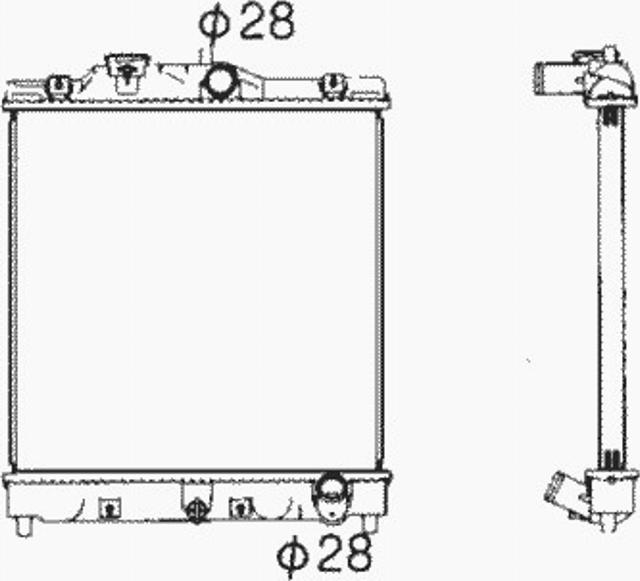 NRF 506356 - Radiator, mühərrikin soyudulması furqanavto.az