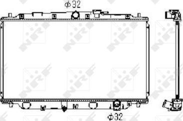 NRF 506743 - Radiator, mühərrikin soyudulması furqanavto.az