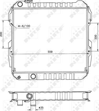 NRF 506724 - Radiator, mühərrikin soyudulması furqanavto.az