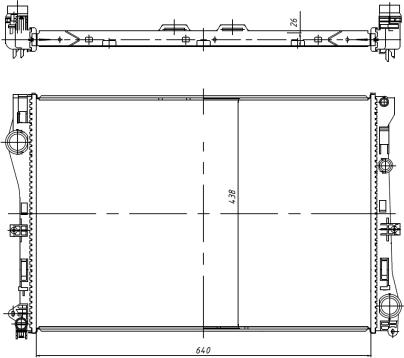 NRF 50040 - Radiator, mühərrikin soyudulması furqanavto.az