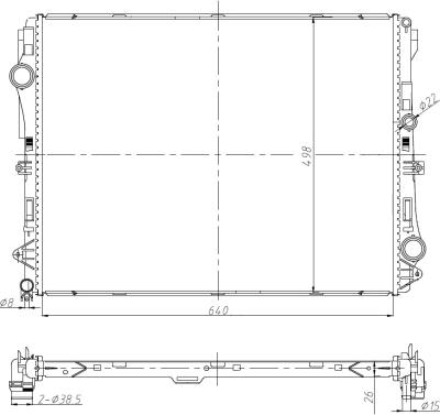 NRF 50041 - Radiator, mühərrikin soyudulması furqanavto.az