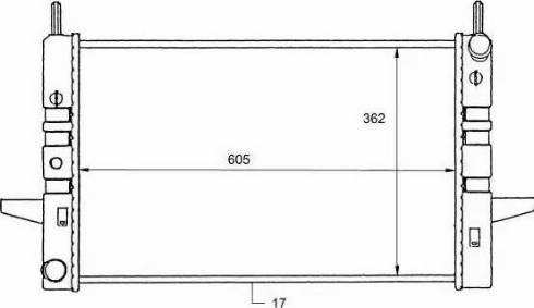 NRF 50104 - Radiator, mühərrikin soyudulması furqanavto.az