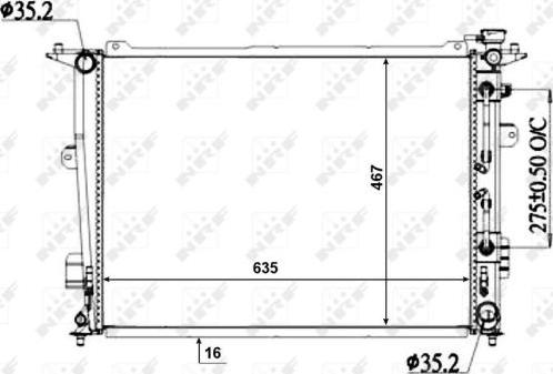 NRF 50135 - Radiator, mühərrikin soyudulması furqanavto.az