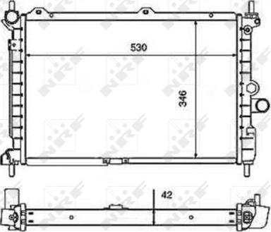 NRF 50126 - Radiator, mühərrikin soyudulması furqanavto.az