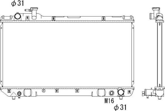 NRF 503988 - Radiator, mühərrikin soyudulması furqanavto.az