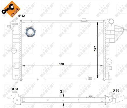 NRF 503508 - Radiator, mühərrikin soyudulması furqanavto.az