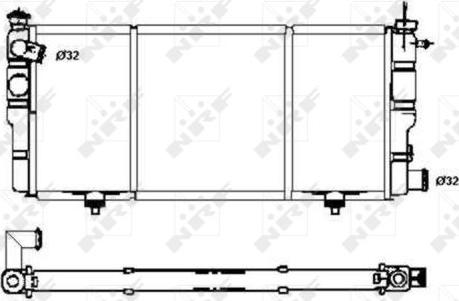 NRF 507120 - Radiator, mühərrikin soyudulması furqanavto.az