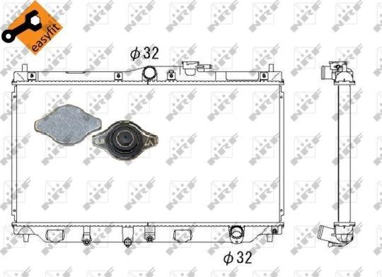 NRF 507728 - Radiator, mühərrikin soyudulması furqanavto.az