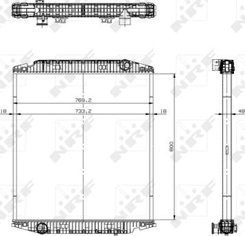 NRF 519567 - Radiator, mühərrikin soyudulması furqanavto.az