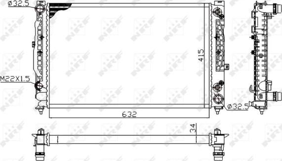 NRF 519504A - Radiator, mühərrikin soyudulması furqanavto.az