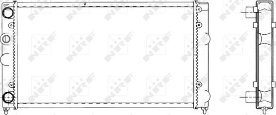 NRF 519501 - Radiator, mühərrikin soyudulması furqanavto.az