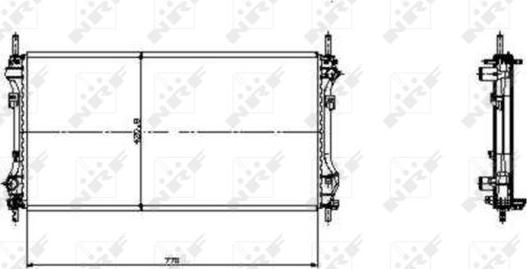 NRF 519697 - Radiator, mühərrikin soyudulması furqanavto.az