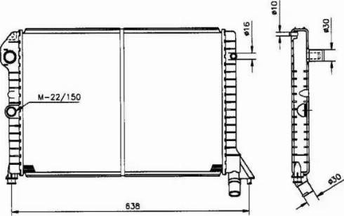 NRF 516990 - Radiator, mühərrikin soyudulması furqanavto.az