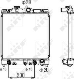 NRF 516356 - Radiator, mühərrikin soyudulması furqanavto.az