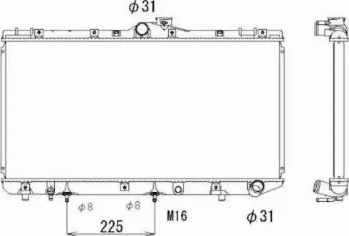 NRF 513966 - Radiator, mühərrikin soyudulması furqanavto.az