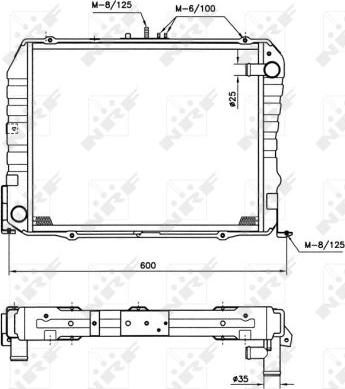 NRF 513962 - Radiator, mühərrikin soyudulması furqanavto.az