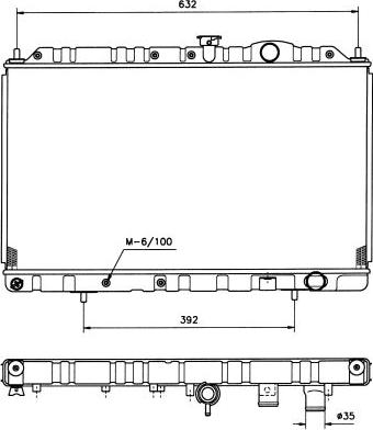 NRF 513485 - Radiator, mühərrikin soyudulması furqanavto.az