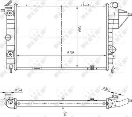 NRF 513508A - Radiator, mühərrikin soyudulması furqanavto.az