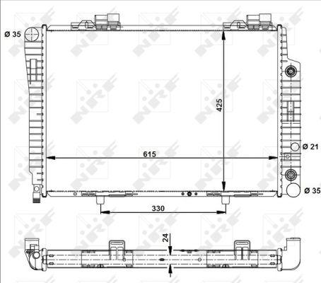 NRF 51282 - Radiator, mühərrikin soyudulması furqanavto.az