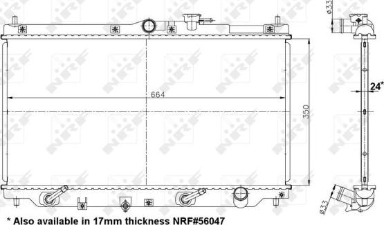 NRF 517722 - Radiator, mühərrikin soyudulması furqanavto.az