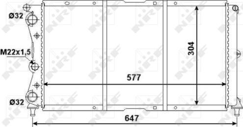 NRF 58955 - Radiator, mühərrikin soyudulması furqanavto.az