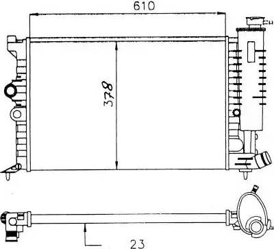 NRF 58913 - Radiator, mühərrikin soyudulması furqanavto.az