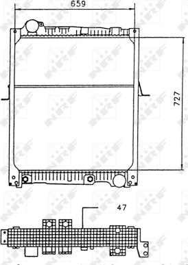 NRF 58926 - Radiator, mühərrikin soyudulması furqanavto.az