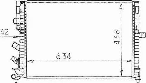 NRF 58978 - Radiator, mühərrikin soyudulması furqanavto.az