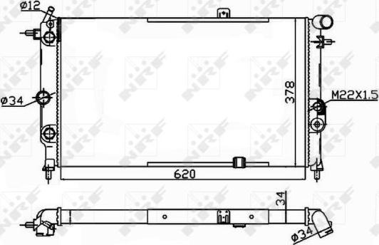 NRF 58973A - Radiator, mühərrikin soyudulması furqanavto.az