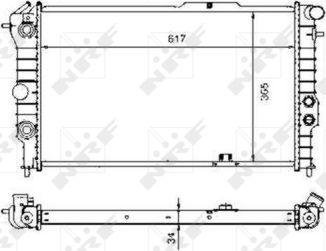 NRF 58973 - Radiator, mühərrikin soyudulması furqanavto.az