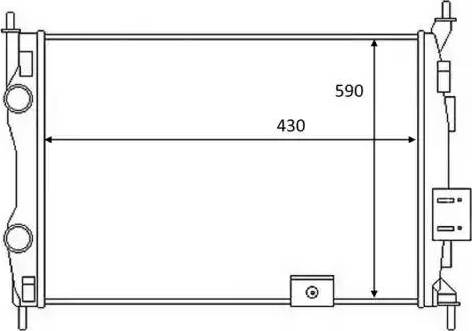 NRF 58459 - Radiator, mühərrikin soyudulması furqanavto.az