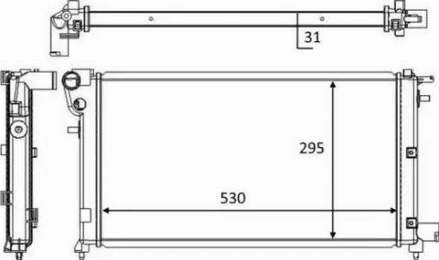 NRF 58465 - Radiator, mühərrikin soyudulması furqanavto.az