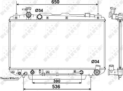 NRF 58415 - Radiator, mühərrikin soyudulması furqanavto.az