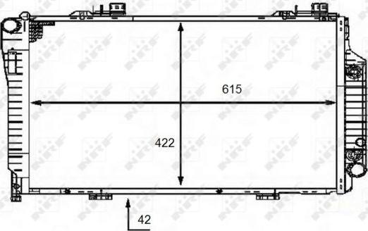 NRF 58483 - Radiator, mühərrikin soyudulması furqanavto.az