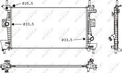 NRF 58487 - Radiator, mühərrikin soyudulması furqanavto.az